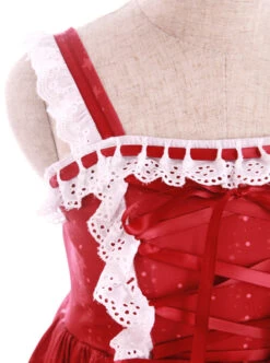 Cake Dessert Chocolate Printing Sweet Lolita Sling Dress -NAUS Lolita Shop 7 500x672 604