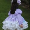Spring Sweet Round Neck Puff Sleeve Princess Dress Bowknot Decoration Sweet Lolita Long Sleeve Dress