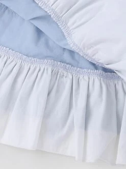 Blue Lovely Petal Collar Embroidered Pleated Ruffle Lace Lantern Sleeve Bow Classic Lolita Kids Long Sleeve Dress -NAUS Lolita Shop 7 500x672 739