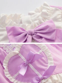 Cute Frill Collar Purple Bowknot Children Sweet Lolita Long Sleeve Dress -NAUS Lolita Shop 7 500x672 759