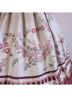 Forget Worry Chrysanthemum Series JSK Woven Cotton Flower Embroidery Patchwork Lace Classic Lolita Sleeveless Dress Set -NAUS Lolita Shop 8 500x672 142