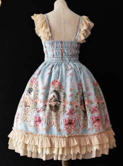 Fairytale Town Dance Party Series JSK Tea Party Classic Lolita Sling Dress -NAUS Lolita Shop 8 500x672 210