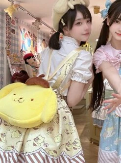 Star Gummy Series Cute Cartoon Sanrio Animal Stripe Print Bowknot Soft Girl Sweet Lolita Suspender Dress Crossbody Bag Socks Set -NAUS Lolita Shop 8 500x672 30