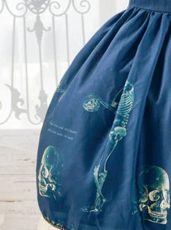 Retro Gothic Human-bone Lolita Sleeveless Dress -NAUS Lolita Shop 8 500x672 339