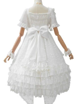 Swan Lake Series Lace Gothic Lolita Short Sleeve Dress -NAUS Lolita Shop 8 500x672 365