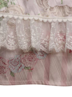 Flowers Wall Series JSK Printing Light Purple Chiffon Elegant Classic Lolita Sling Dress -NAUS Lolita Shop 9 500x672 121