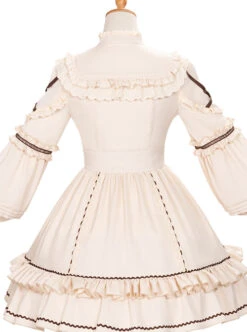 Shepherdess Series Elegant Pastoral Style Classic Lolita Detachable Hem Long Sleeve Dress -NAUS Lolita Shop 9 500x672 143
