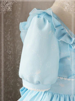 Magic Tea Party Wind's Child Series Bowknot Lolita Short Sleeve Dress -NAUS Lolita Shop 9 500x672 151