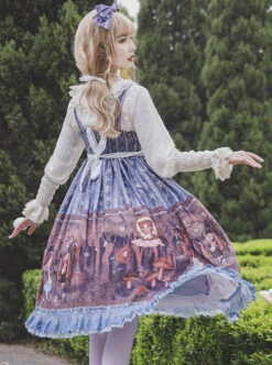 Alice Dark Forest Series JSK High Waist Classic Lolita Sling Long Dress -NAUS Lolita Shop 9 500x672 16