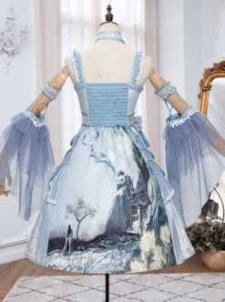 Romantic Dream In Garden Series JSK II Classic Lolita Retro Chinese Style Printing Dress -NAUS Lolita Shop 9 500x672 166