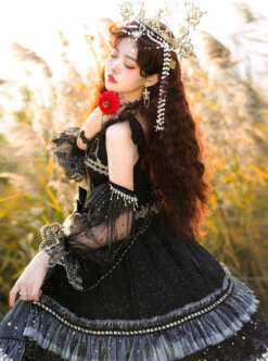 Starry Night Series JSK Special Design Elegant Palace Style Classic Lolita Dress -NAUS Lolita Shop 9 500x672 179