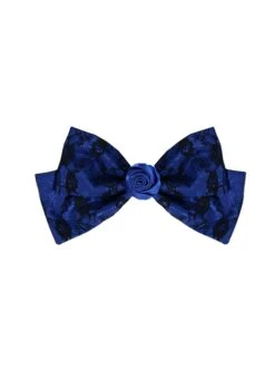 Lonely Laura Series Elegant Mysterious Jacquard Detachable Blue Rose Bowknot Lace Petal Hem Design Gothic Lolita Long Sleeve Dress -NAUS Lolita Shop 9 500x672 200