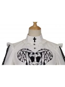 Devil Rabbit Series OP Autumn Winter Halloween Gothic Lolita Long Sleeve Dress With Detachable Plush Rabbit Ears Hat -NAUS Lolita Shop 9 500x672 235