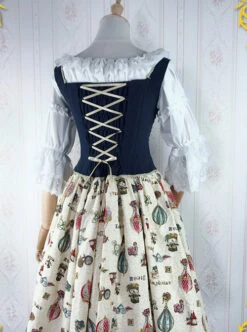 Strawberry Witch Mechanical Balloon Series JSK Punk Lolita Sling Dress -NAUS Lolita Shop 9 500x672 369