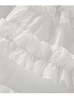 Blue And White Plaid Design Cute Pleated Ruffle Trim Bow Knots Classic Lolita Long Sleeve Kid Dress -NAUS Lolita Shop 9 500x672 390