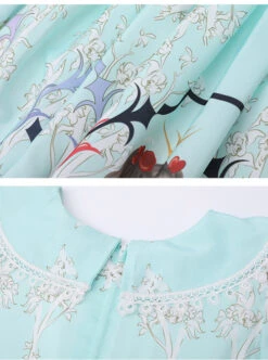 Cute Princess Doll Printing Children Sweet Lolita Half Sleeve Dress -NAUS Lolita Shop 9 500x672 399