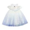Frozen Elsa Birthday Party Kids Off Shoulder Classic Lolita Sequin Tank Top Dress