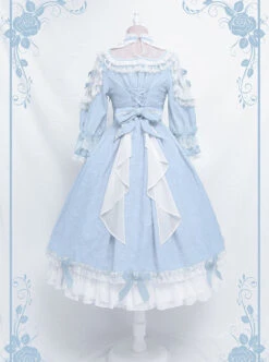 Sleeping Teresa Series Wedding Dress Classic Lolita Half Sleeve Dress -NAUS Lolita Shop 9 500x672 79