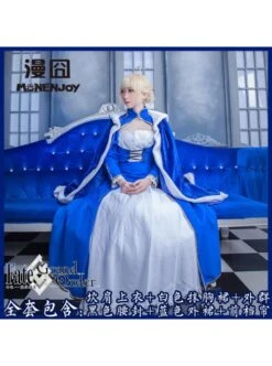 Fate/Grand Order Saber Series Lolita Blue Cosplay Long Sleeve Dress -NAUS Lolita Shop TB1j0UZcBDH8KJjy1zeXXXjepXa 0 item pic 500x672 1